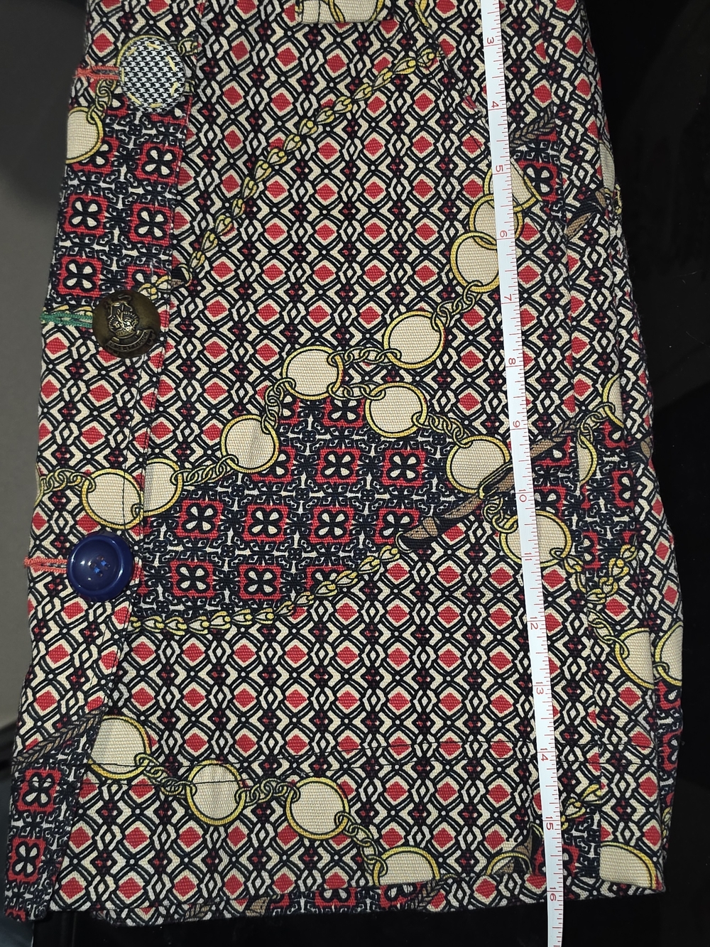 Ivy Jane 100% Cotton Boho Geometric Patterned Multicolor Mini Skirt Size 4 - Picture 11 of 11